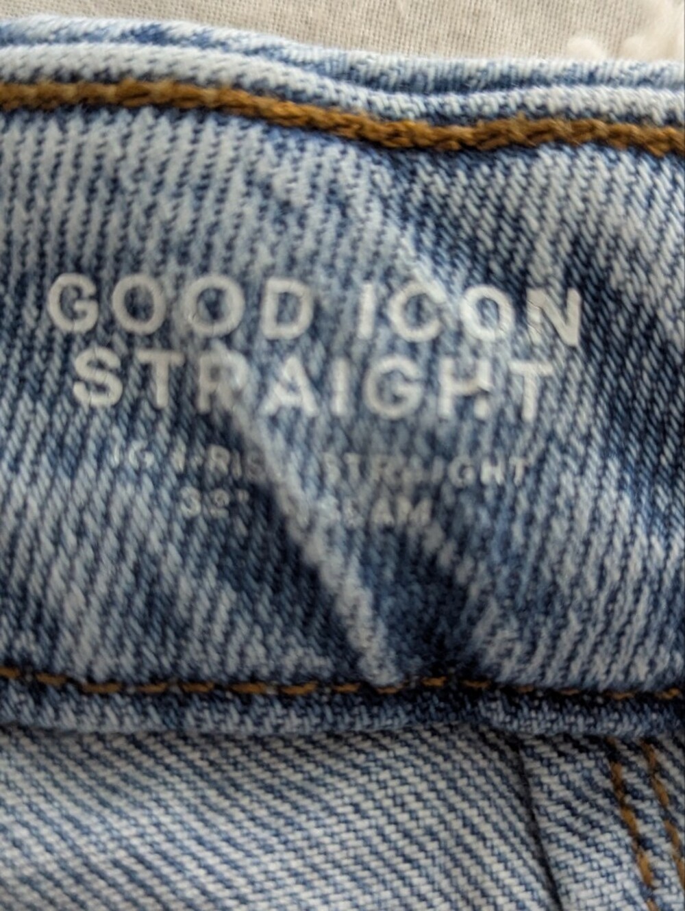 Good American Good Icon Straight Jeans Distressed Size 6 / 28 - Picture 10 of 14